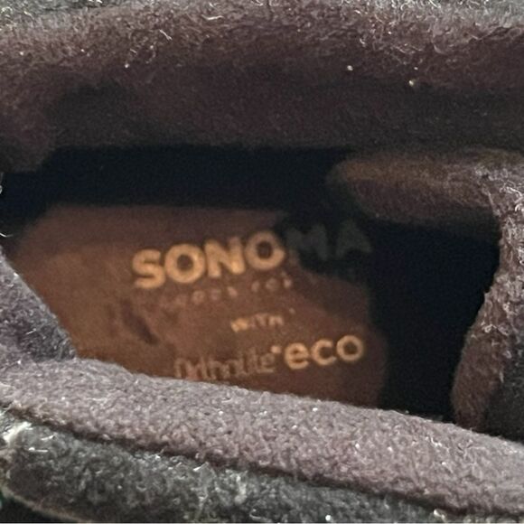 Black Lace-Up Ankle Boots - Sonoma - Size 8.5 - Gently Worn - Picture 5 of 6